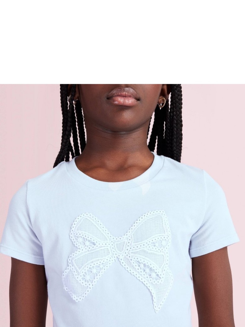 Maeve Bow Appliqué T-Shirt from LoveShackFancy x Target (blue, girl S)